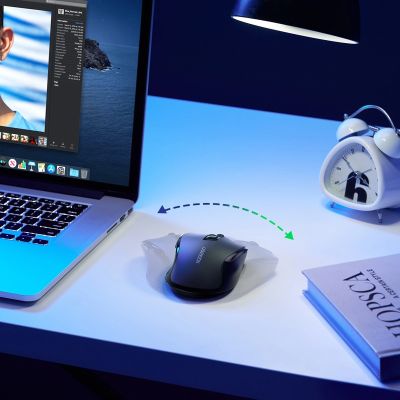 9. Ugreen MU006 Wireless USB 2.4GHz 4000 DPI Optical Mouse - Black