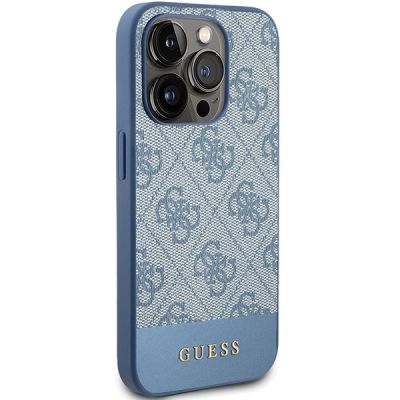 4. Guess 4G Stripe Collection case for iPhone 15 Pro - blue