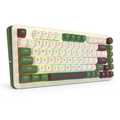 6. REDRAGON K681CGC-RGB-PRO Cyrus Keyboard USB + RF Wireless + Bluetooth White, Green