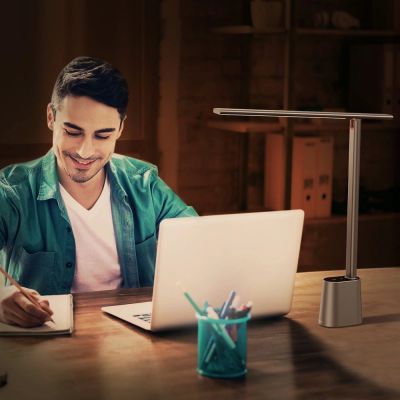 21. Baseus Smart Eye wireless LED desk lamp with battery 2200 mAh gray (DGZG-0G)