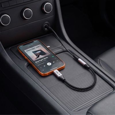 7. Tech-Protect Ultraboost USB-C to Mini Jack 3.5mm DAC adapter - dark gray