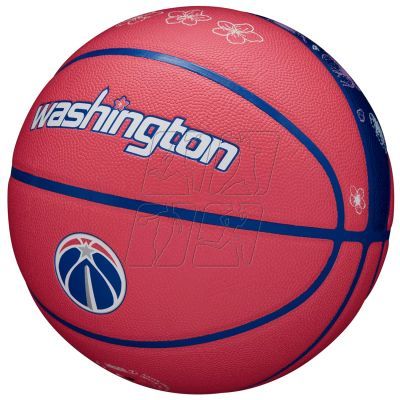 2. Wilson NBA Team City Collector Washington Wizards Ball WZ4016430ID basketball