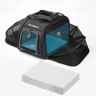 6. Rockbros 30140028001 transport bicycle bag for cats and dogs - black