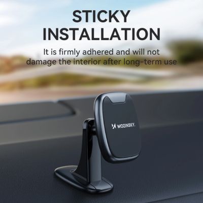 7. Wozinsky WUMTD Magnetic Car Dashboard Phone Holder - Black