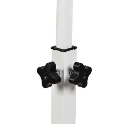 12. MACLEAN MOBILE DESK/LAPTOP STAND, WHITE, HEIGHT ADJUSTMENT 59-89CM, MAX. 30KG MC-121 W