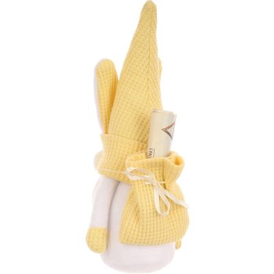 5. YELLOW BUNNY 20CM WITH GIFT BAG SPRING DECORATION