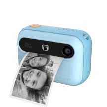 Insta 20 instant camera for kids with printer and label printing, 3" Full HD IPS screen and dual 16 MP lens (blue)
