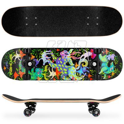 3. Spokey skateboard with glowing graphics Ollie SPK-942542