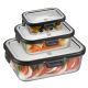 Set of 3 rectangular MILO containers