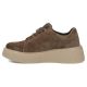 11. Women's brown leather sneakers on the platform Filippo DP7982