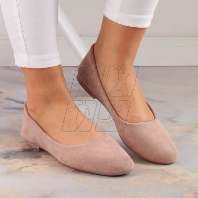 6. eVento W EVE205C suede ballerinas, dirty pink