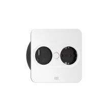 Bachmann 946.015 Electrical Socket Type E + USB A + USB C Stainless Steel