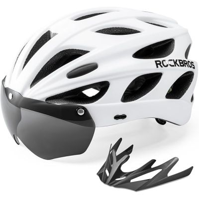 Rockbros TT-16-W bike helmet white (58-61cm)