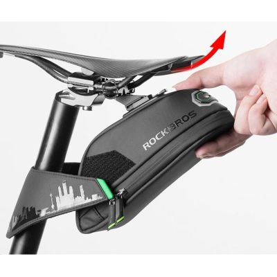 2. Rockbros Bicycle Saddle Bag Black C27-1