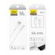9. Dudao USB Type C 2.1A 1m white cable (L4T 1m white)