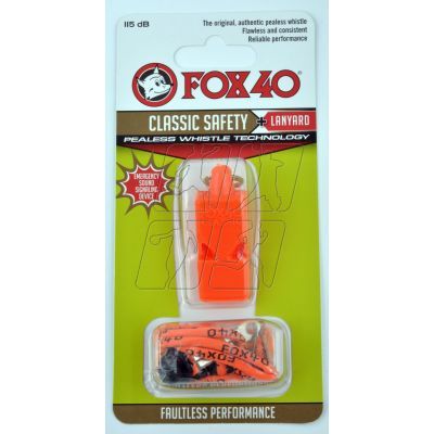 Whistle Fox 40 Classic + string 9903-0308 orange