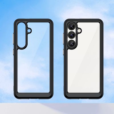 8. Outer Space Case for Samsung Galaxy S25 Edge Cover with Flexible Frame - Black
