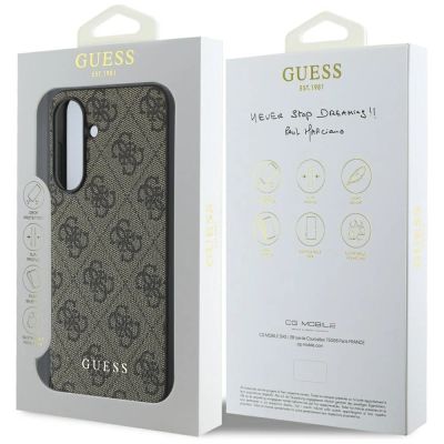 7. Guess 4G Charms Collection Case for Samsung Galaxy A56 - Brown