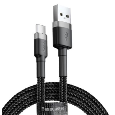 7. BASEUS CAFULE CATKLF-UG1 USB-C CABLE 2A 3M BLACK