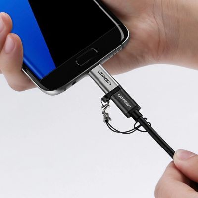 7. Ugreen adapter USB Type C to micro USB adapter gray (50590)