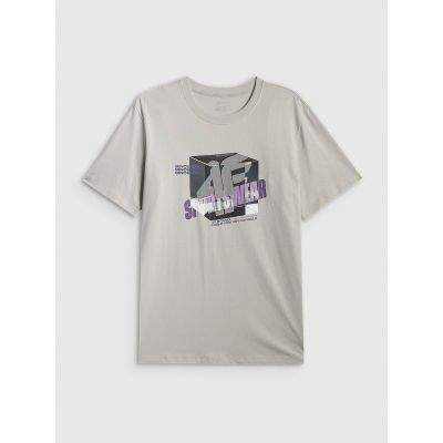 9. Men's regular printed T-shirt 4F 4FRSS26TTSHM3657-27S