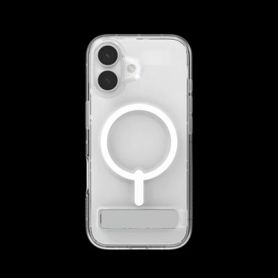 2. ZAGG Crystal Palace Snap KS MagSafe Case with Stand for iPhone 17 - Clear