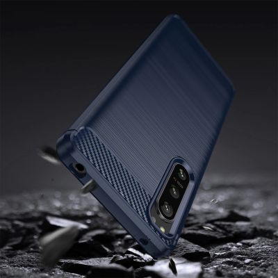 4. Thunder Case Xiaomi Poco M4 5G silicone armor case blue