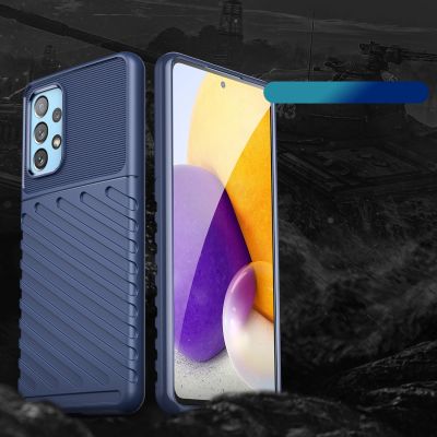 2. Thunder Case flexible armored cover for Samsung Galaxy A73 blue