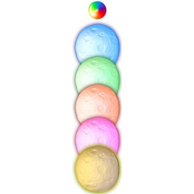12. DECORATIVE MOON LAMP DIAMETER 11.5 CM RGB