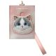 3. Nimmy Big Eyed Pet 2.0 Cat 3-in-1 Phone Bag + Wallet + Tracker Case - Pink
