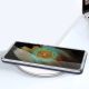 7. Clear 3in1 case for Samsung Galaxy S23 Ultra silicone cover with frame blue