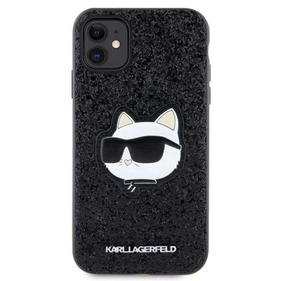 3. Karl Lagerfeld KLHCN61G2CPK iPhone 11 / Xr 6.1" black/black hardcase Glitter Choupette Patch
