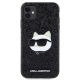 3. Karl Lagerfeld KLHCN61G2CPK iPhone 11 / Xr 6.1" black/black hardcase Glitter Choupette Patch