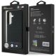 8. BMW Leather Tricolor Stripe MagSafe Case for Samsung Galaxy S25 - Black