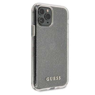 5. Guess GUHCN65PCGLSI iPhone 11 Pro Max silver/silver hard case Glitter