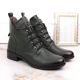 4. Insulated flat-heeled ankle boots Jezzi W JEZ412B green