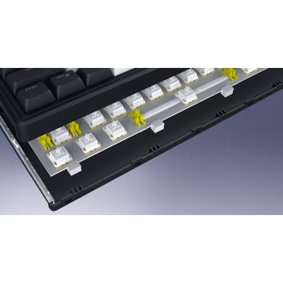 10. HATOR Skyfall Pro Wireless 80 Gaming Keyboard USB + RF Wireless + Bluetooth QWERTY US English Black, Gray