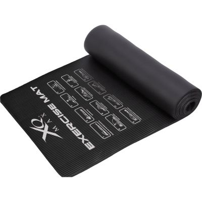 6. YOGA MAT NBR BLACK 10MM 183x58CM XQMAX