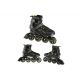 2. NILS EXTREME NA9157 ROLLER SKATES BLACK AND GOLD SIZE 39