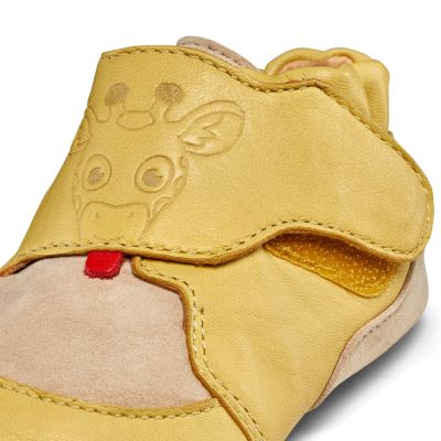 8. Affenzahn Crawly Giraffe Leather Crawling Shoes (01257-60097)