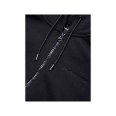 3. Women’s Peak Performance W Original Small Logo Zip Hoodie in Black