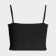 4. Nike Sportswear Essential Rib Crop Top Women's Black/White - DM6737-010