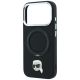 6. Karl Lagerfeld with Ring Stand 360 Karl Head Pin MagSafe Case for iPhone 18 Pro Max / 17 Pro Max - Black