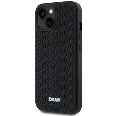 2. DKNY 3D Rubber Repeat Pattern case for iPhone 15 Plus - black
