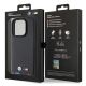 8. BMW BMHCP15L22PTDK iPhone 15 Pro 6.1" black/black Leather Stamp Tricolor