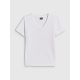 6. Women's regular plain T-shirt 4F 4FRMM00TTSHF3618-10S