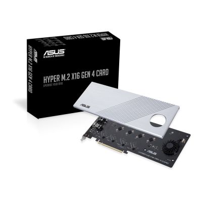 9. ASUS Hyper M.2 PCIe 4.0 x16 Controller Card, 4x M.2 NVMe (2242/2260/2280/22110) GEN 4