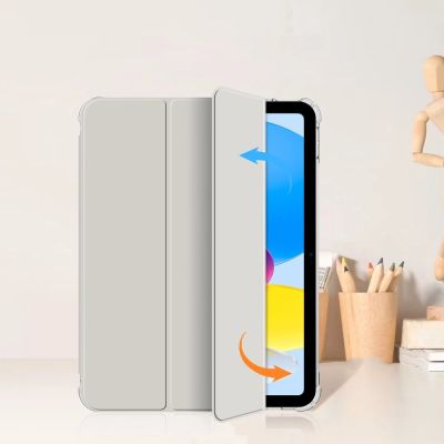 5. Tech-Protect SC Pen Hybrid Case for iPad 10 / 2022 - Gray - Transparent