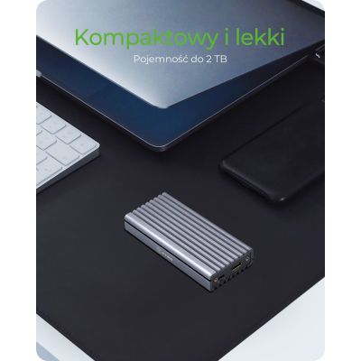 9. ICY BOX IB-1817M-C31 Gray M.2 SSD Case