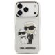 3. Karl Lagerfeld IML NFT Glitter Karl&Choupette Case for iPhone 18 Pro Max / 17 Pro Max - Transparent